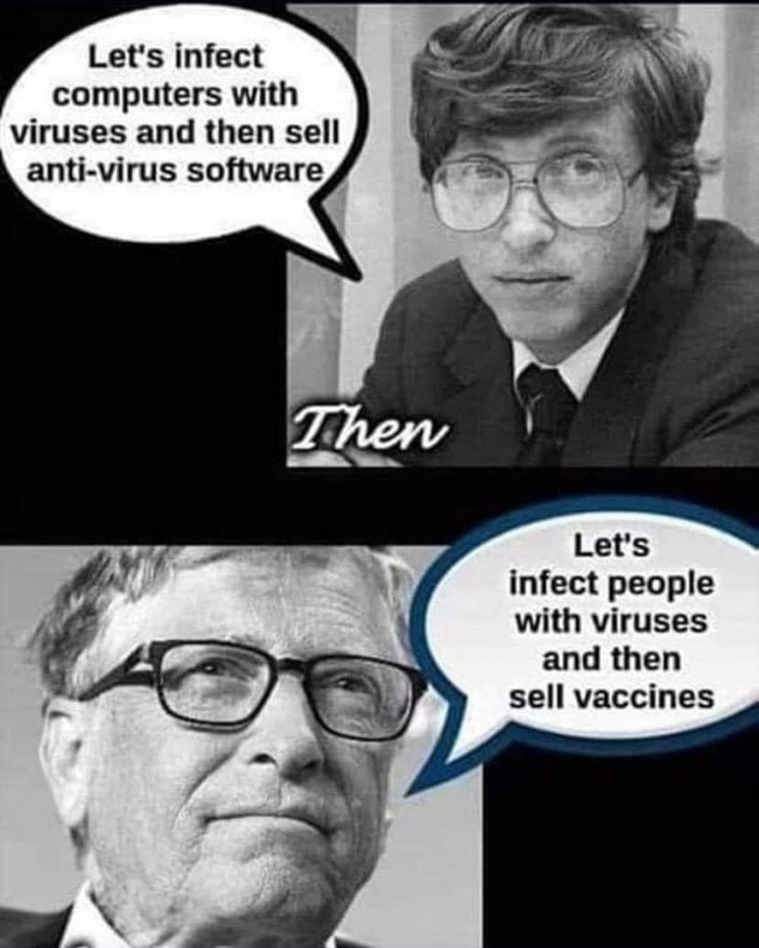 Sneaky Bill Gates :D