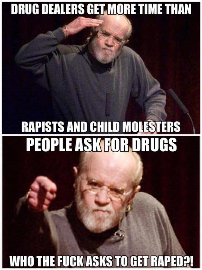 Drug dealers get more time than rapists... Why?