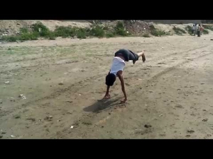 how to do continue back hand spring trick 