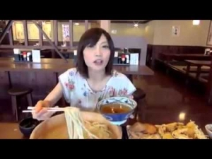 Japanese Girl Eats tons of food!