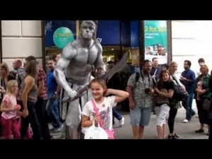 Silver man secret revealed from start to finish, floating and levitating trick