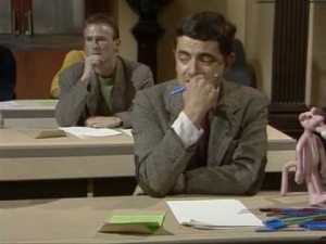 Mister Bean la examen